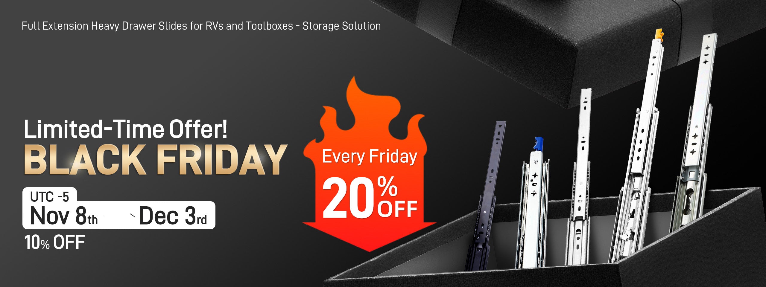 2024 Top Black Friday Deals on Heavy Duty Drawer Slides: Best Discounts and Free Shipping!