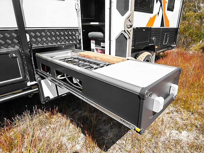 Extra Long heavy duty locking drawer slides RV