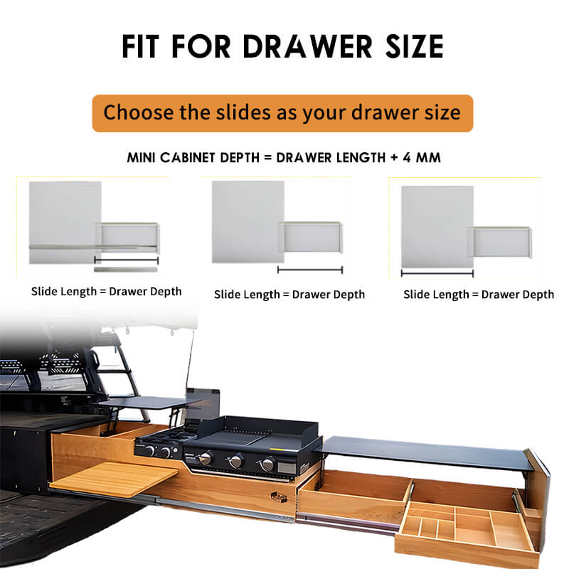 Side Mount Full Extension Drawer Slide