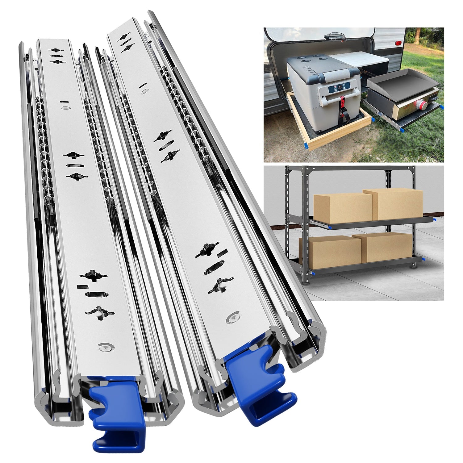 Secure Mobile Storage with Locking Heavy Duty Drawer Slides