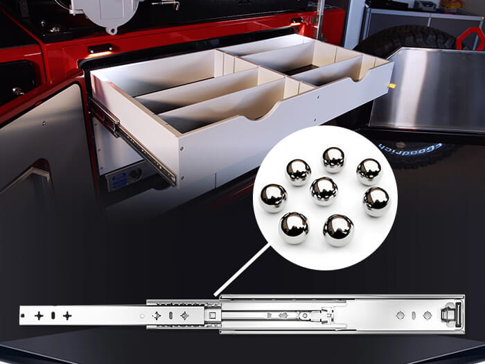 What are ball bearing drawer glides?