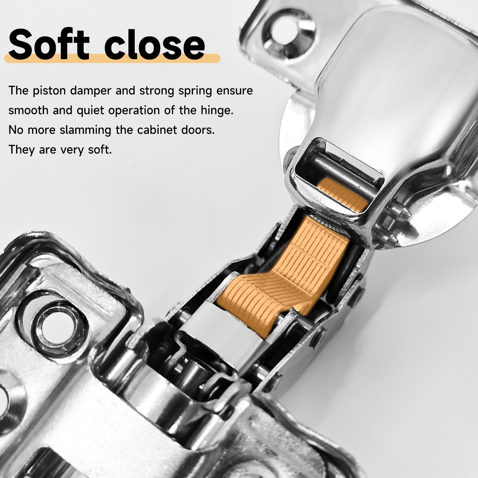 AOLISHENG Bisagras 3D Adjustable Silent Antirust Soft-Closing Steel Kitchen Cabinet Hinges Modern Design Flush Mount Workshop
