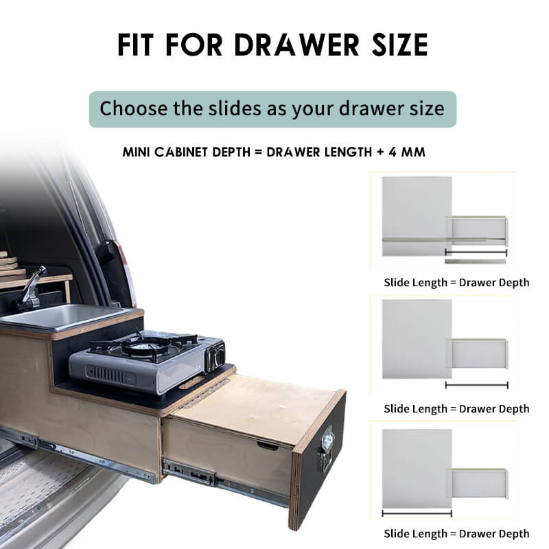 Heavy Duty Full Drawer Slides