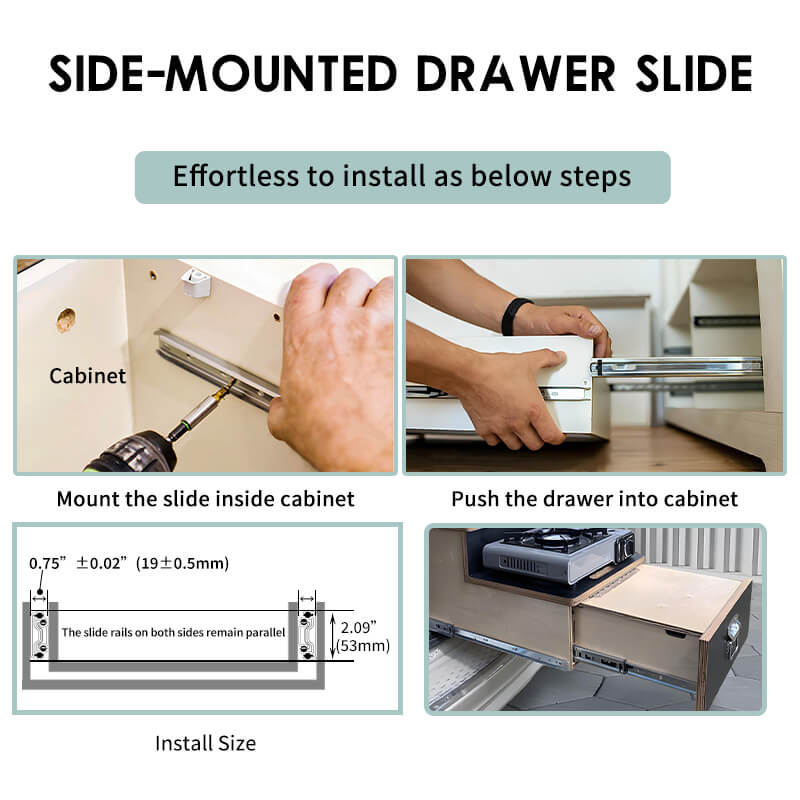 Heavy Duty Full Drawer Slides