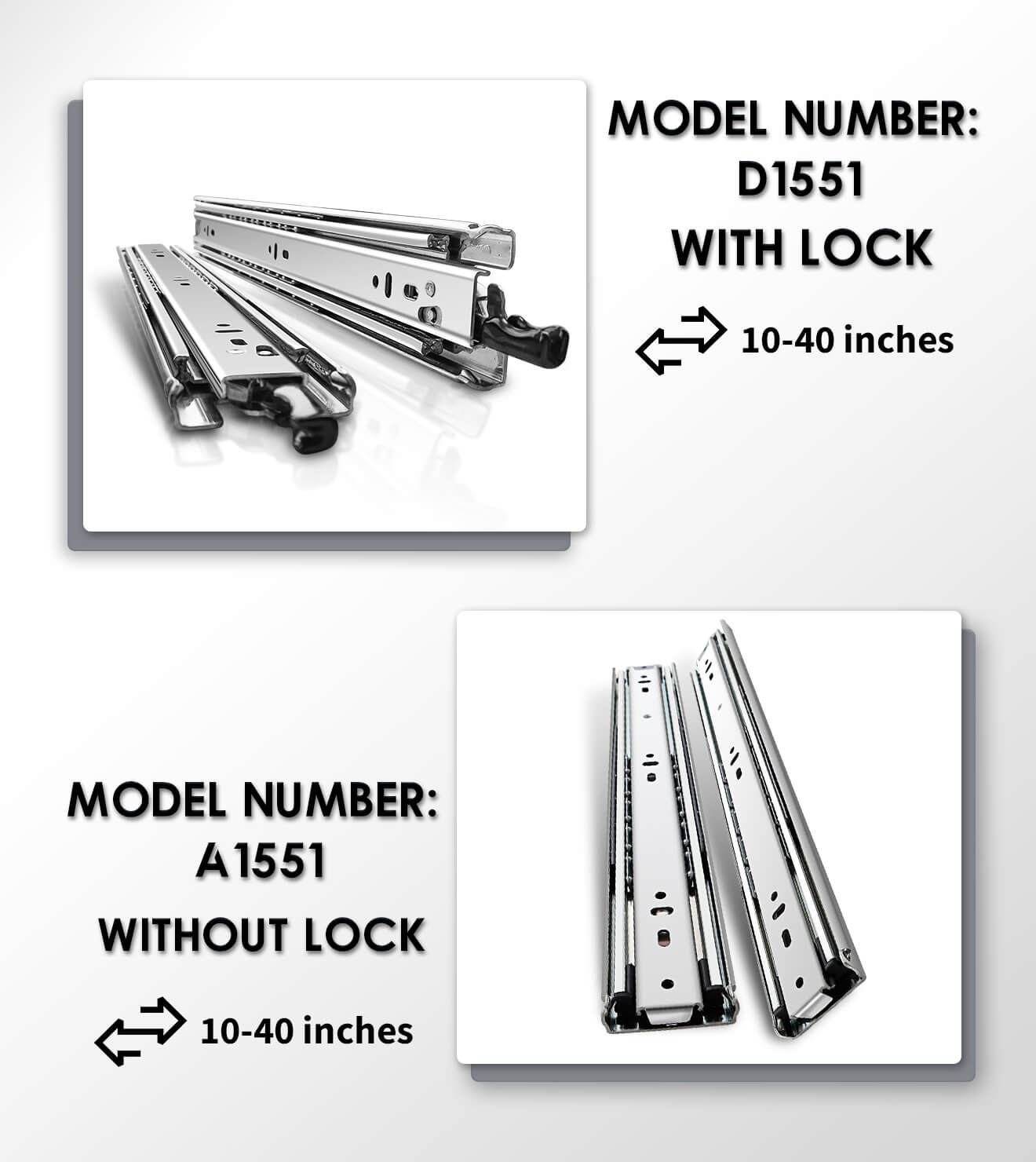 Heavy Duty Tool Box Drawer Slides