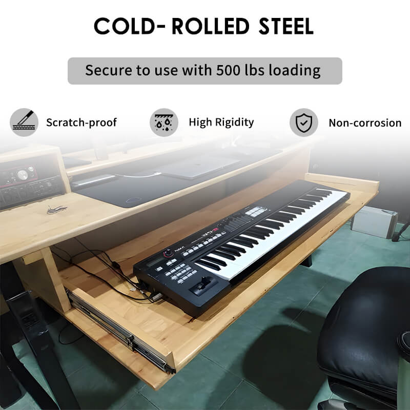 Heavy duty slide with lock