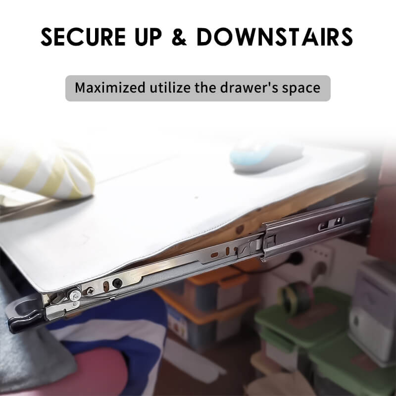 Heavy duty slide with lock