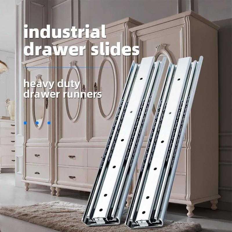 1Pair AOLISHENG Heavy Industrial Drawer Slide Rail A2071